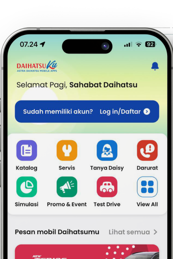 Mockup Aplikasi DaihatsuKu